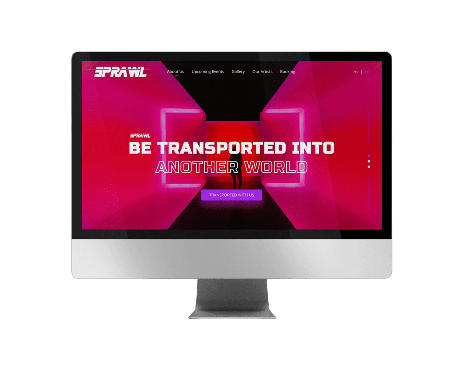 Sprawl - современный корпоративный сайт с интерактивными анимациями на WordPress Elementor